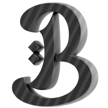 B Alphabet  3D Icon