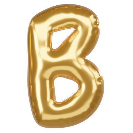 B Alphabet  3D Icon