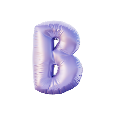 B Alphabet  3D Illustration