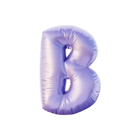 B Alphabet  3D Illustration