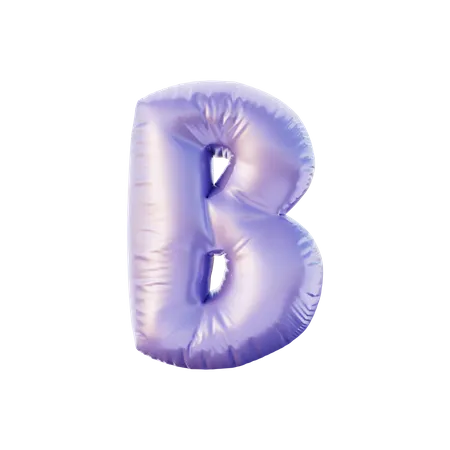 B Alphabet 3D Illustration