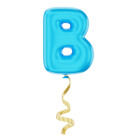 B Balloon  3D Icon