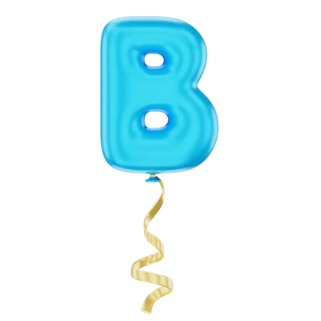 B Balloon  3D Icon