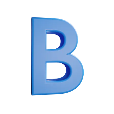 Buchstabe b  3D Icon