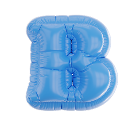 B Inflated  3D Icon