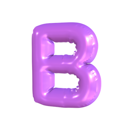 B Latter  3D Icon