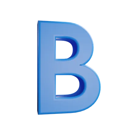 B Letter  3D Icon