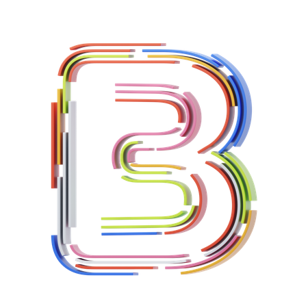 B Letter  3D Icon