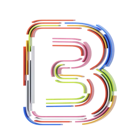 B Letter  3D Icon