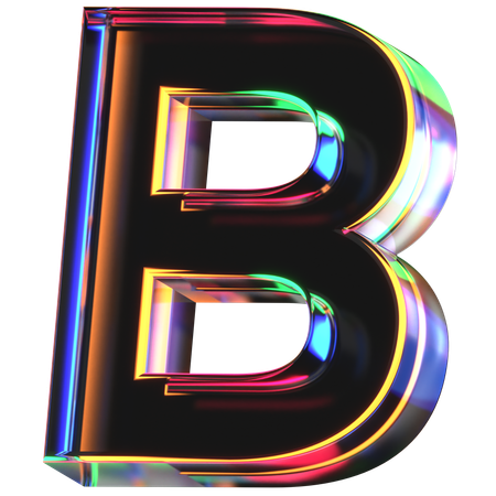 B Letter  3D Icon