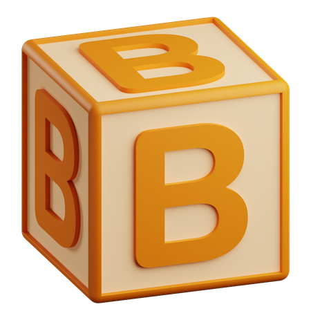 B Letter  3D Icon