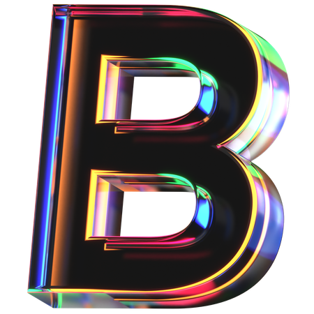 B Letter  3D Icon