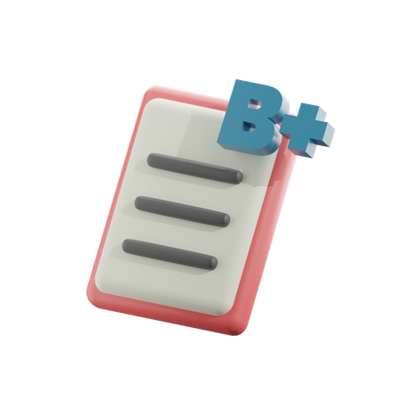 B mais relatório  3D Icon