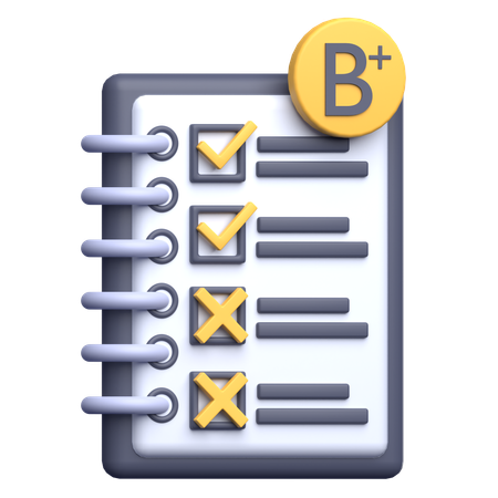 B Report  3D Icon