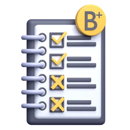 B Report  3D Icon