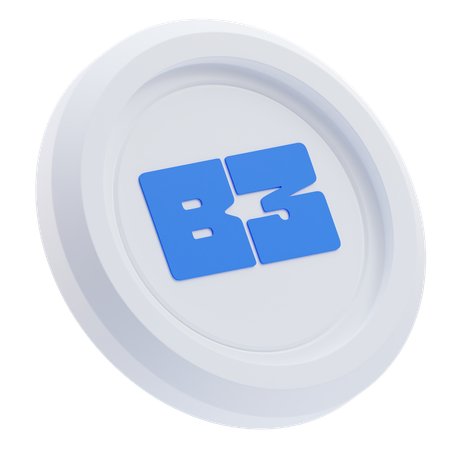 B3 Kryptowährung  3D Icon
