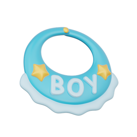 Babador de bebê azul  3D Icon