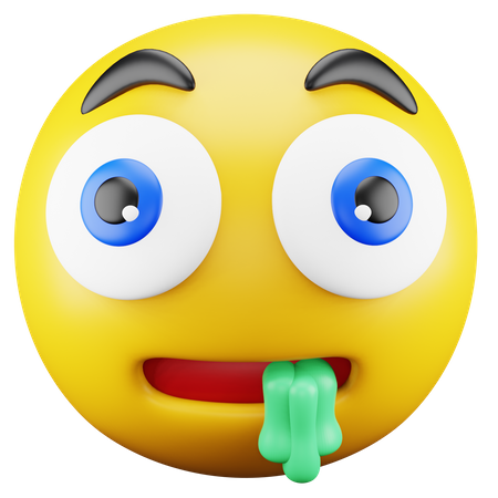 Emoji babeando  3D Icon