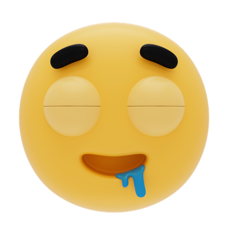 Emoji babeando  3D Icon