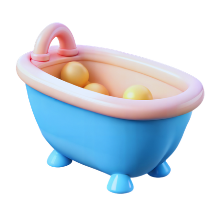 아기 목욕  3D Icon