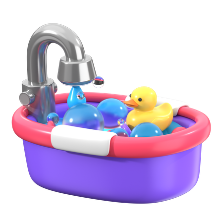 Baby Bath Tub  3D Icon