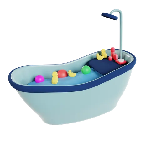 Baby Bath Tub  3D Icon