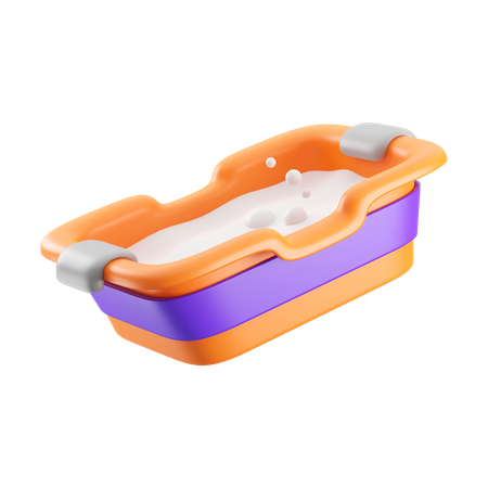 Baby Bath Tub 3D Icon