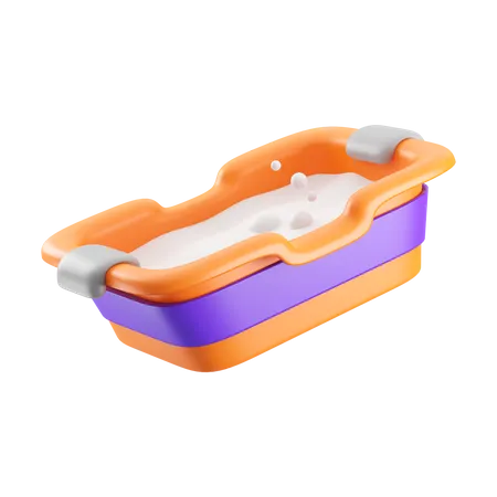 Baby Bath Tub 3D Icon