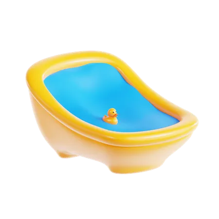 Baby Bathtub  3D Icon