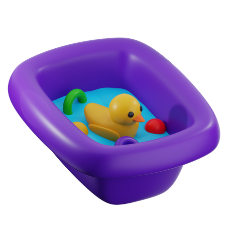 Baby Bathtub  3D Icon