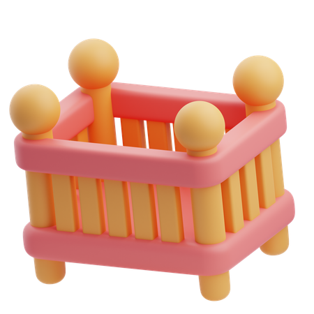 Baby Bed  3D Icon