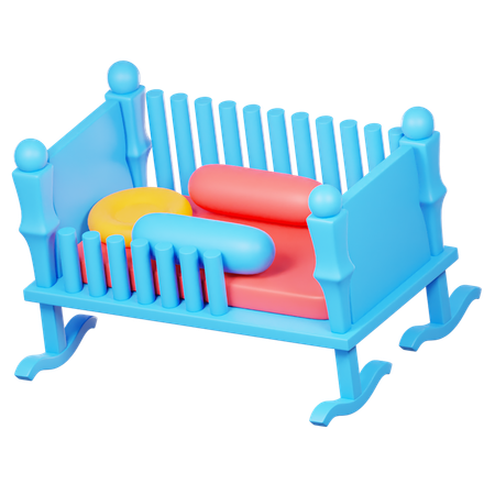 Baby Bed  3D Icon