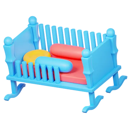 Baby Bed  3D Icon