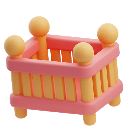 Baby Bed  3D Icon