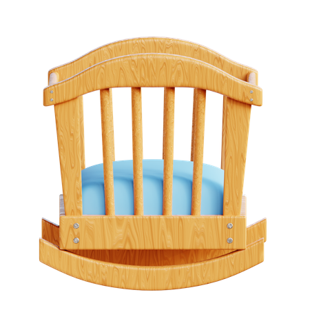 Baby Bed  3D Illustration