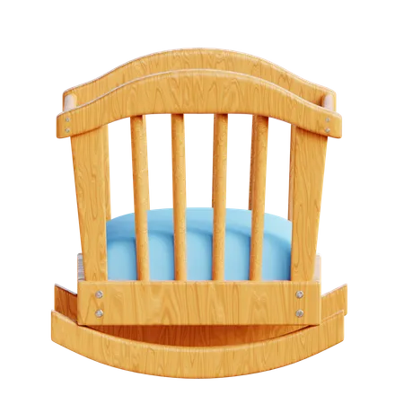 Baby Bed  3D Illustration