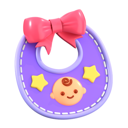 Baby Bib  3D Icon