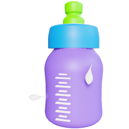 Baby bottle 3D Illustration