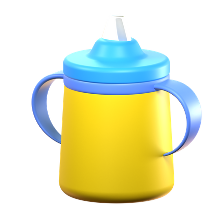 Baby Bottle Yellow  3D Icon