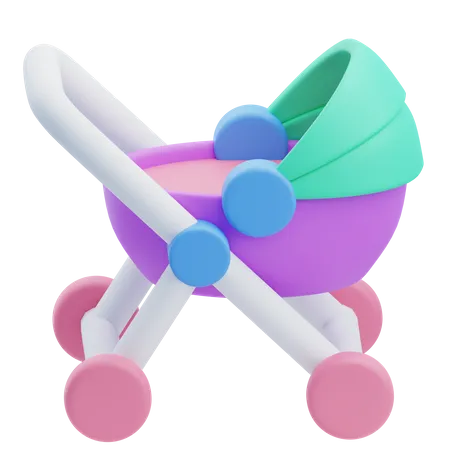 Baby Carriage  3D Icon