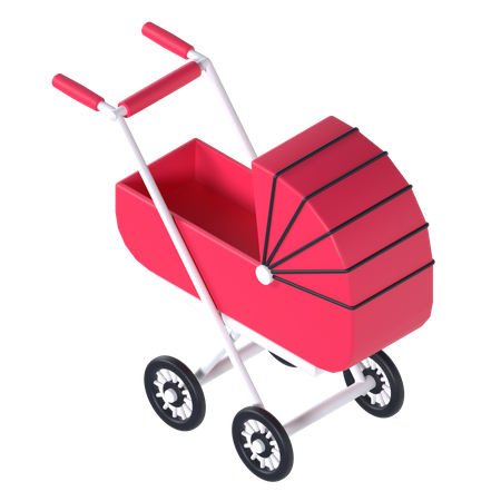 Baby Carriage 3D Illustration