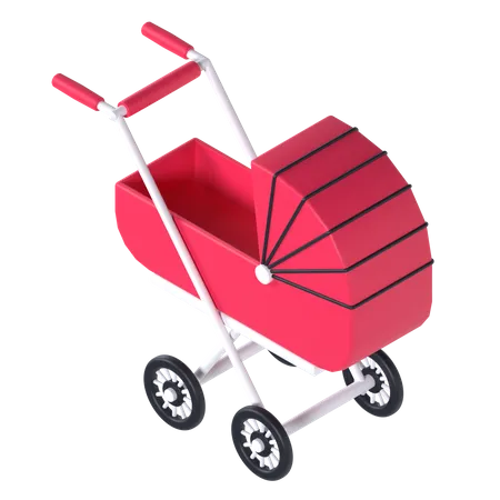 Baby Carriage  3D Illustration