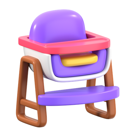 Baby Chair  3D Icon