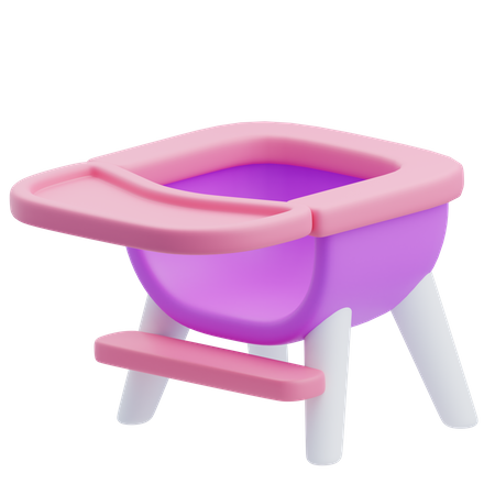 Baby Chair  3D Icon