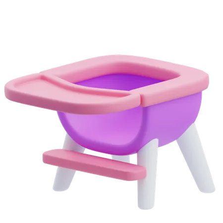 Baby Chair  3D Icon