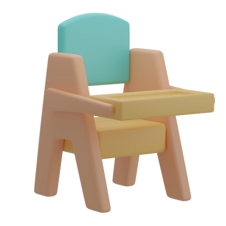 Baby Chair  3D Illustration