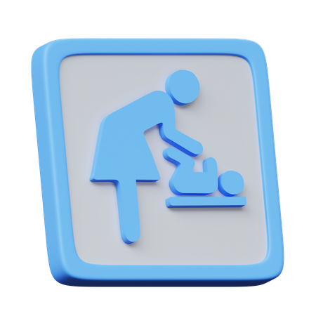 Baby Changing Station  3D Icon