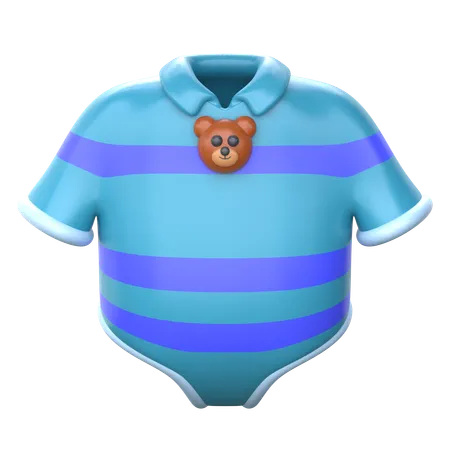 Baby Clothes 3 D Clothes Icon 3D Icon