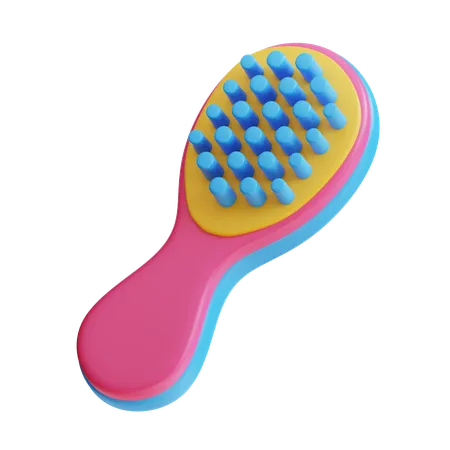3 D Baby Comb Icon 3D Icon