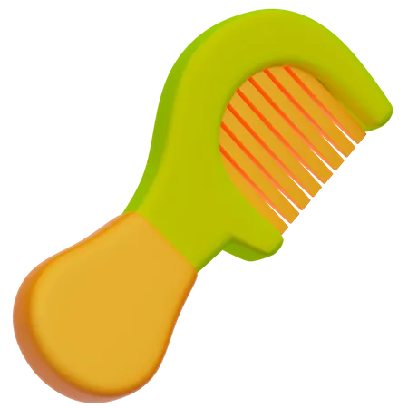 3 D Illustration Of Baby Comb 3D Icon